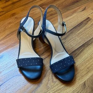 Cole Haan Josie sandals navy dot 9.5